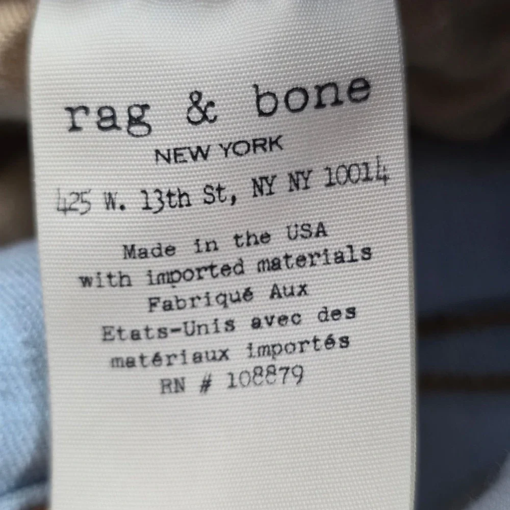 Rag & Bone Skinny Jeans Clean Chaseys Light Wash Denim 29 Blue Womens‎ USA Made
